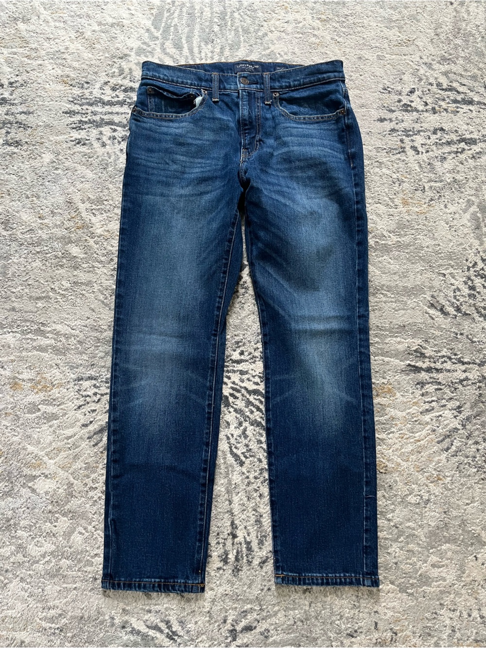 Lucky Brand Men's Slim Straight Jeans - Deep Blue Wash